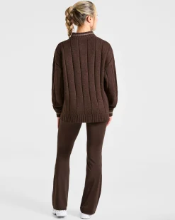 Athletics Oversized Knitted 1/4 Zip