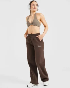 Athletics Track Oversized Straight Leg Joggers