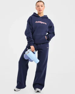 AYBL Sports Outline Oversized Straight Leg Joggers