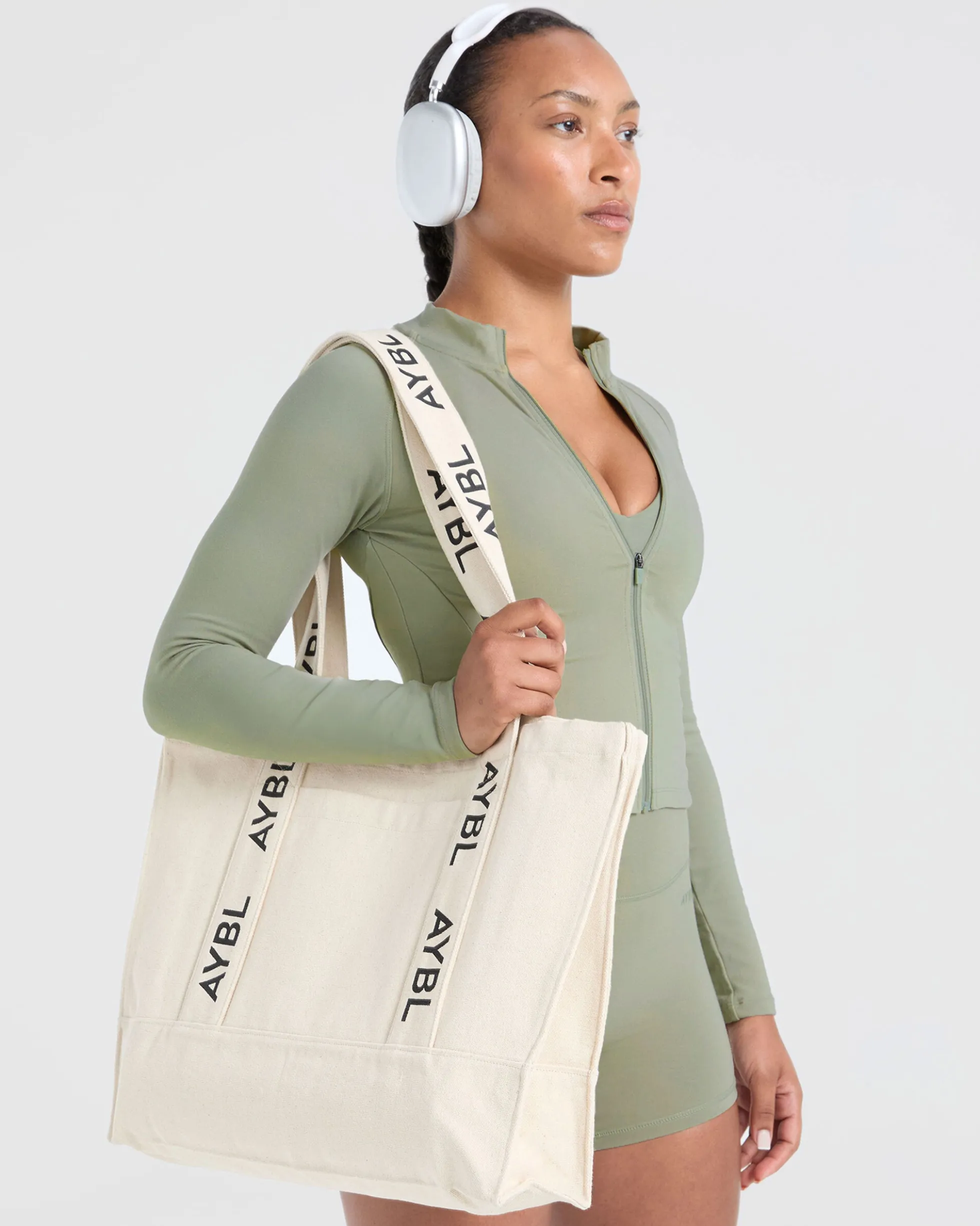 Branded Strap Tote Bag