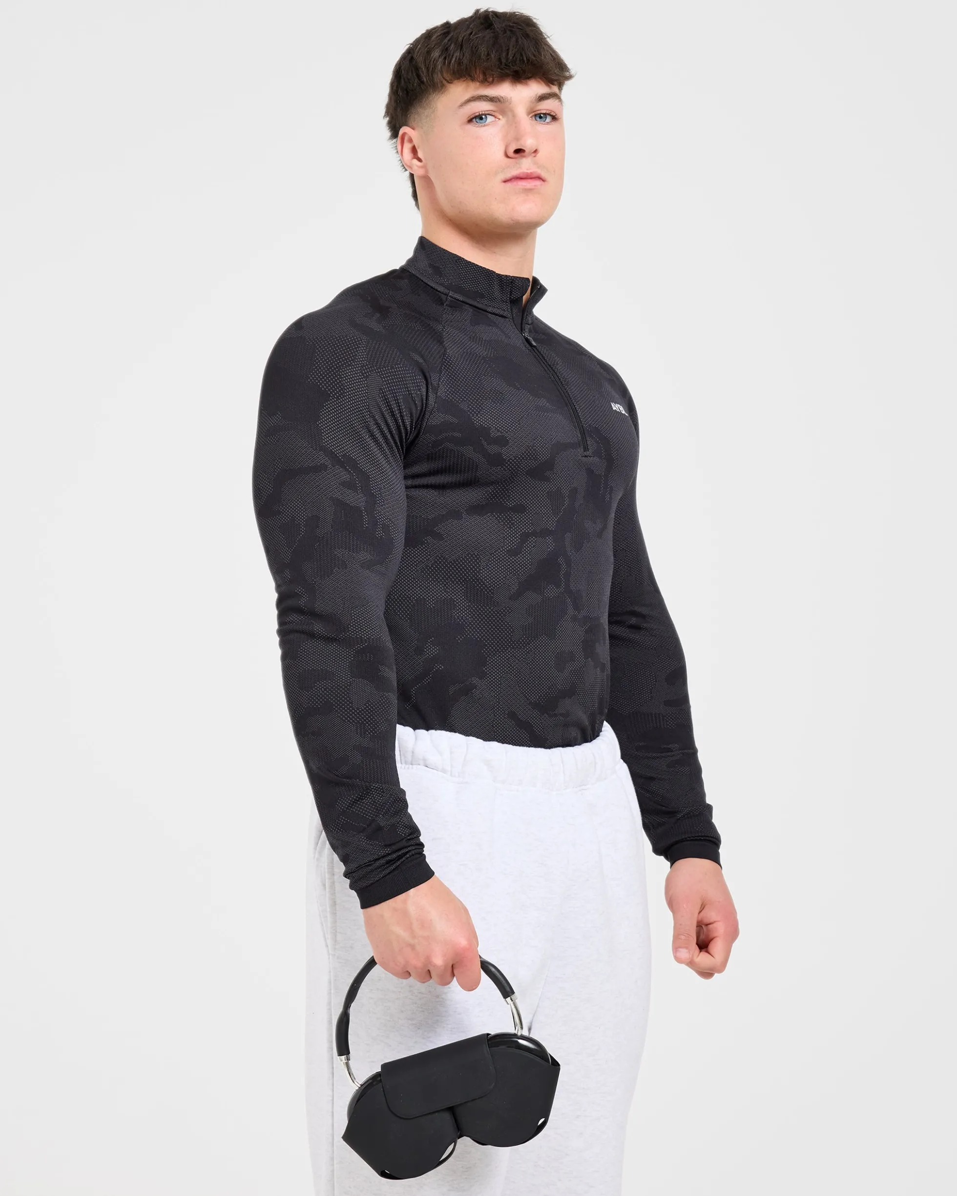 Camo Seamless 1/4 Zip Pullover