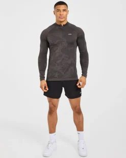 Camo Seamless 1/4 Zip Pullover