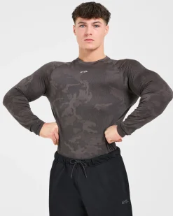 Camo Seamless Long Sleeve T Shirt