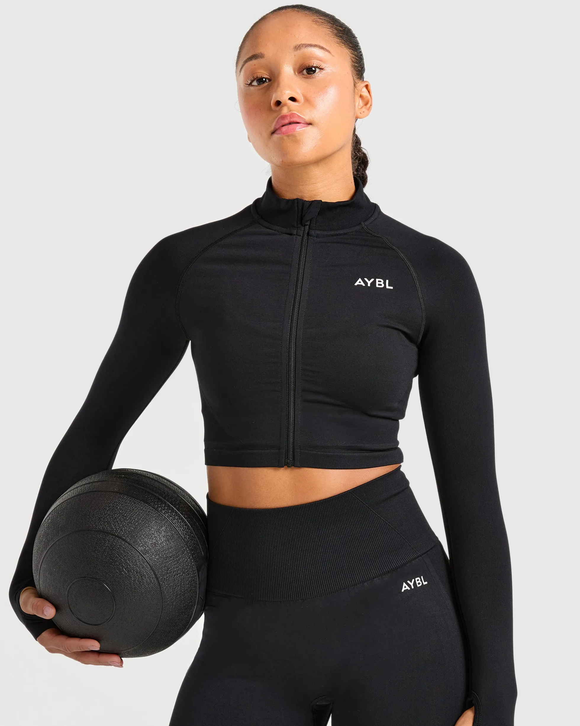 Empower Seamless Crop Zip Jacket