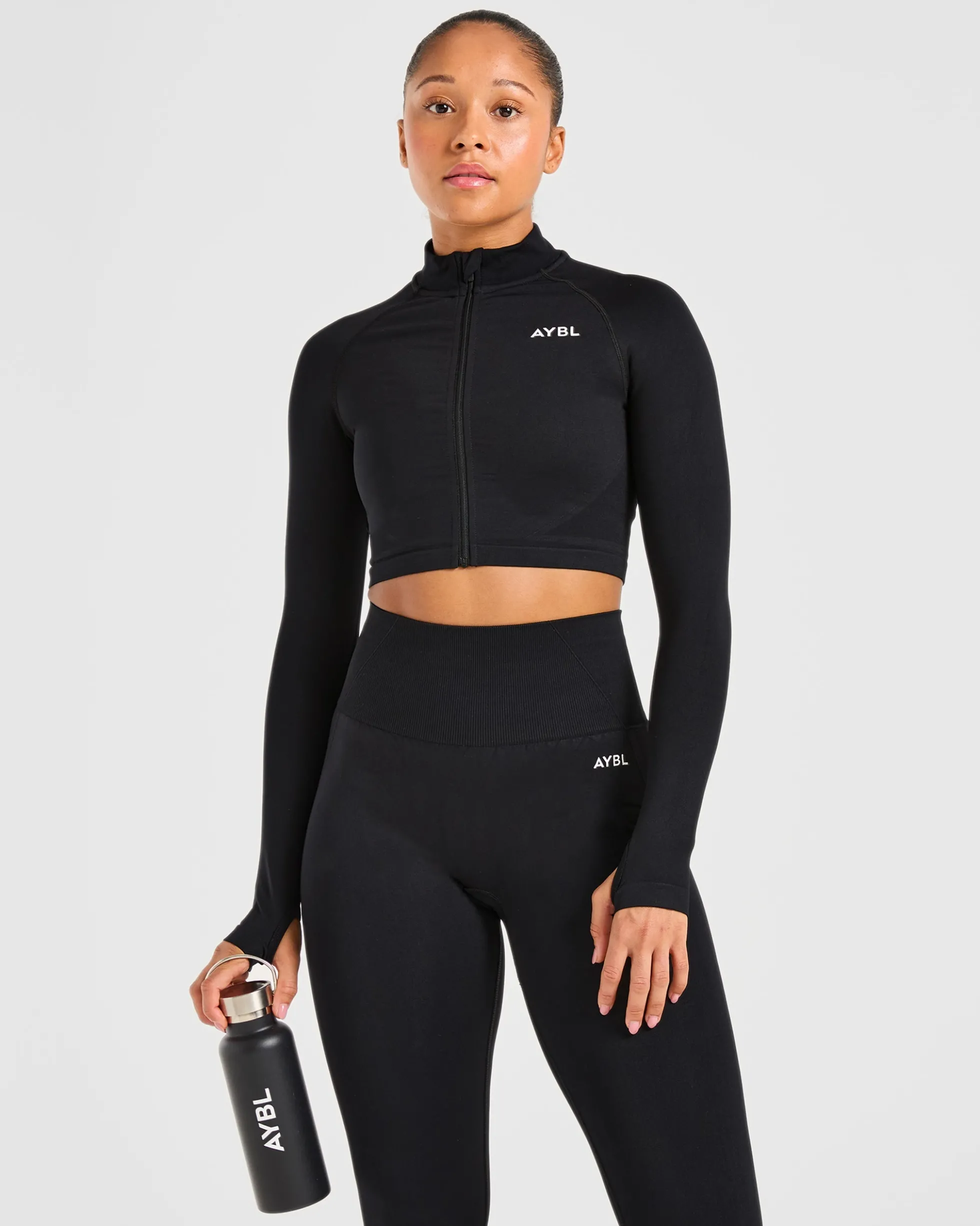 Empower Seamless Crop Zip Jacket