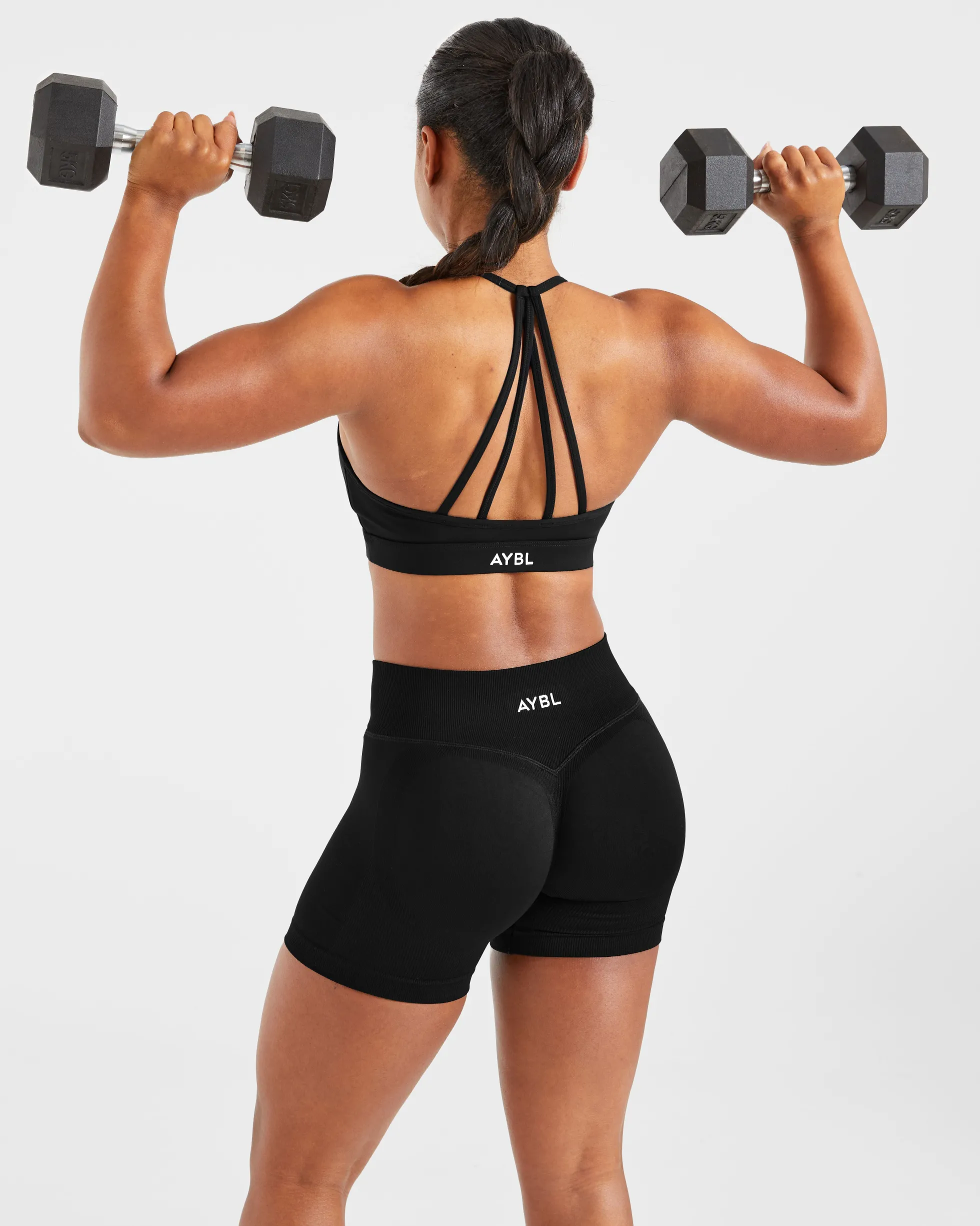 Essential V Neck Strappy Sports Bra