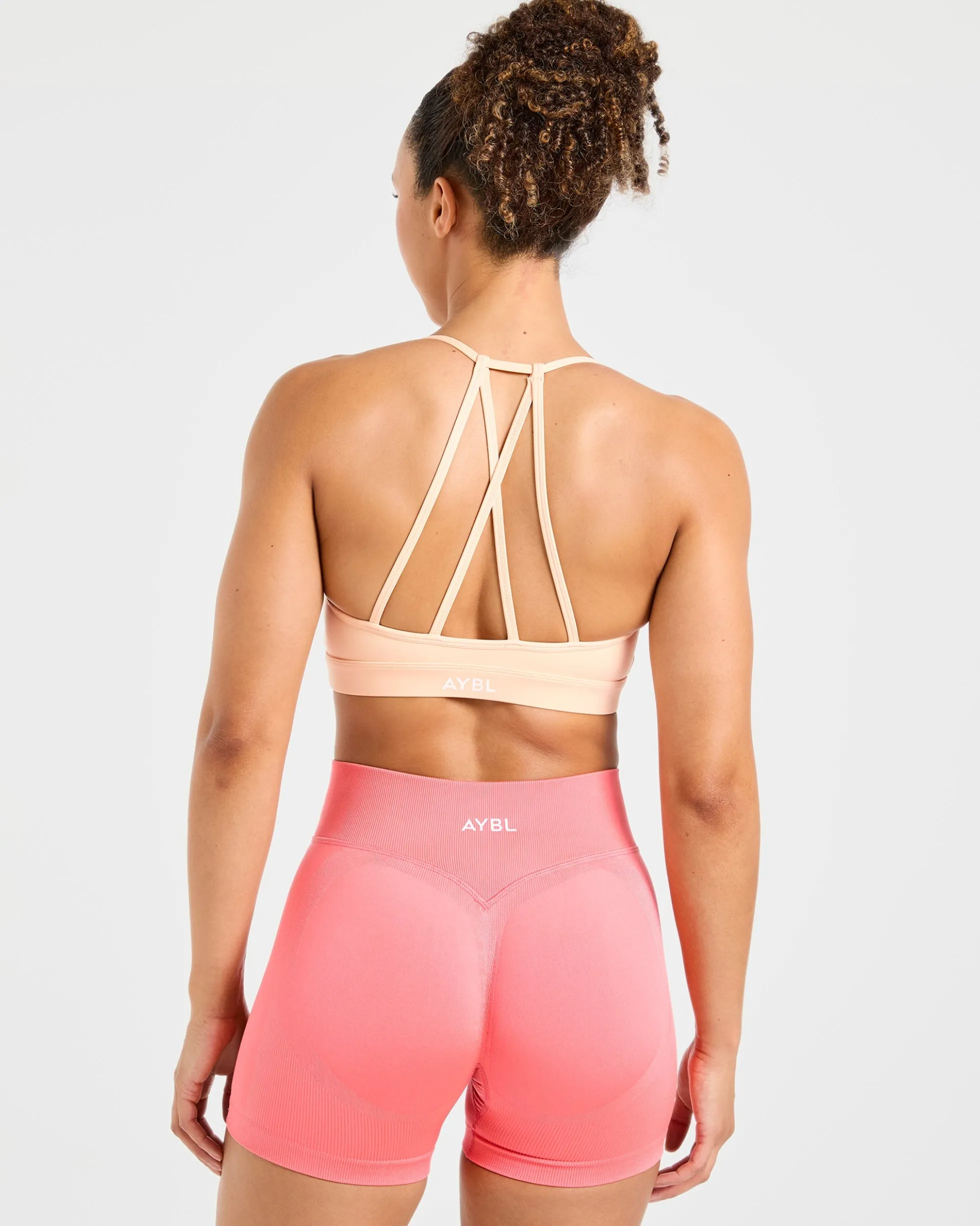 Essential V Neck Strappy Sports Bra