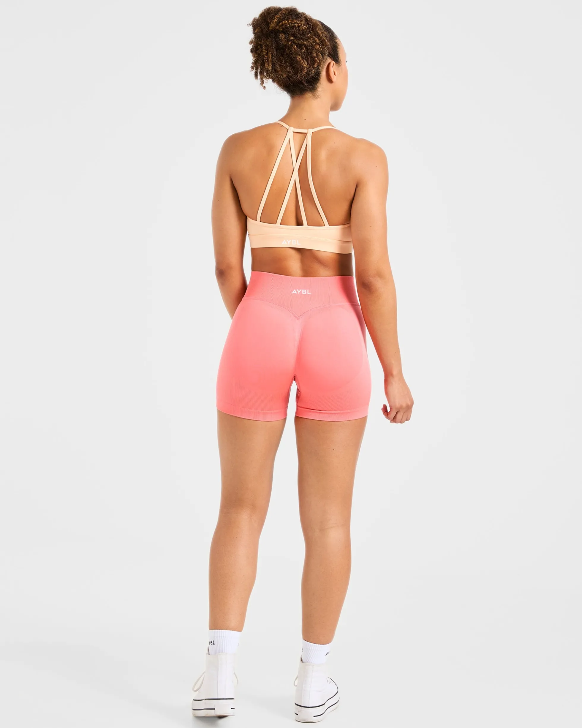 Essential V Neck Strappy Sports Bra