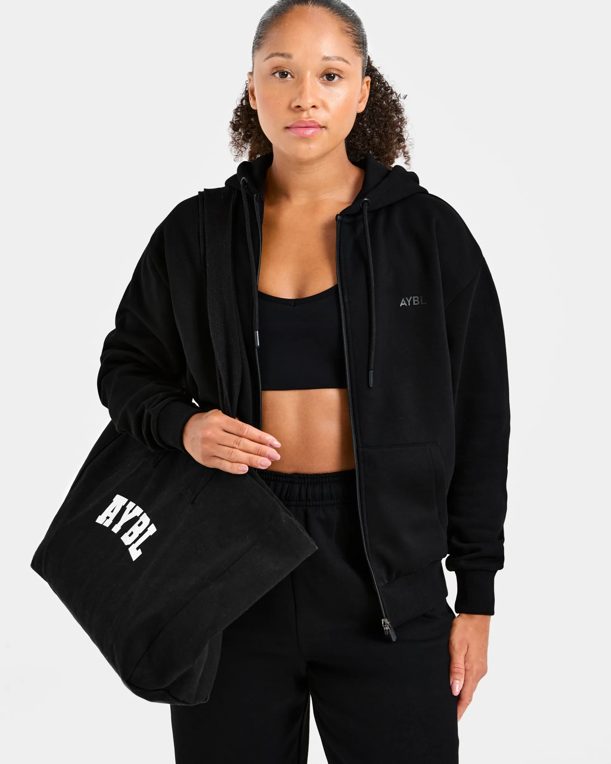 Lifestyle Oversized Zip Up Hoodie