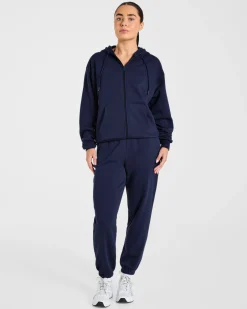 Lifestyle Oversized Zip Up Hoodie