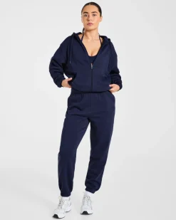 Lifestyle Oversized Zip Up Hoodie