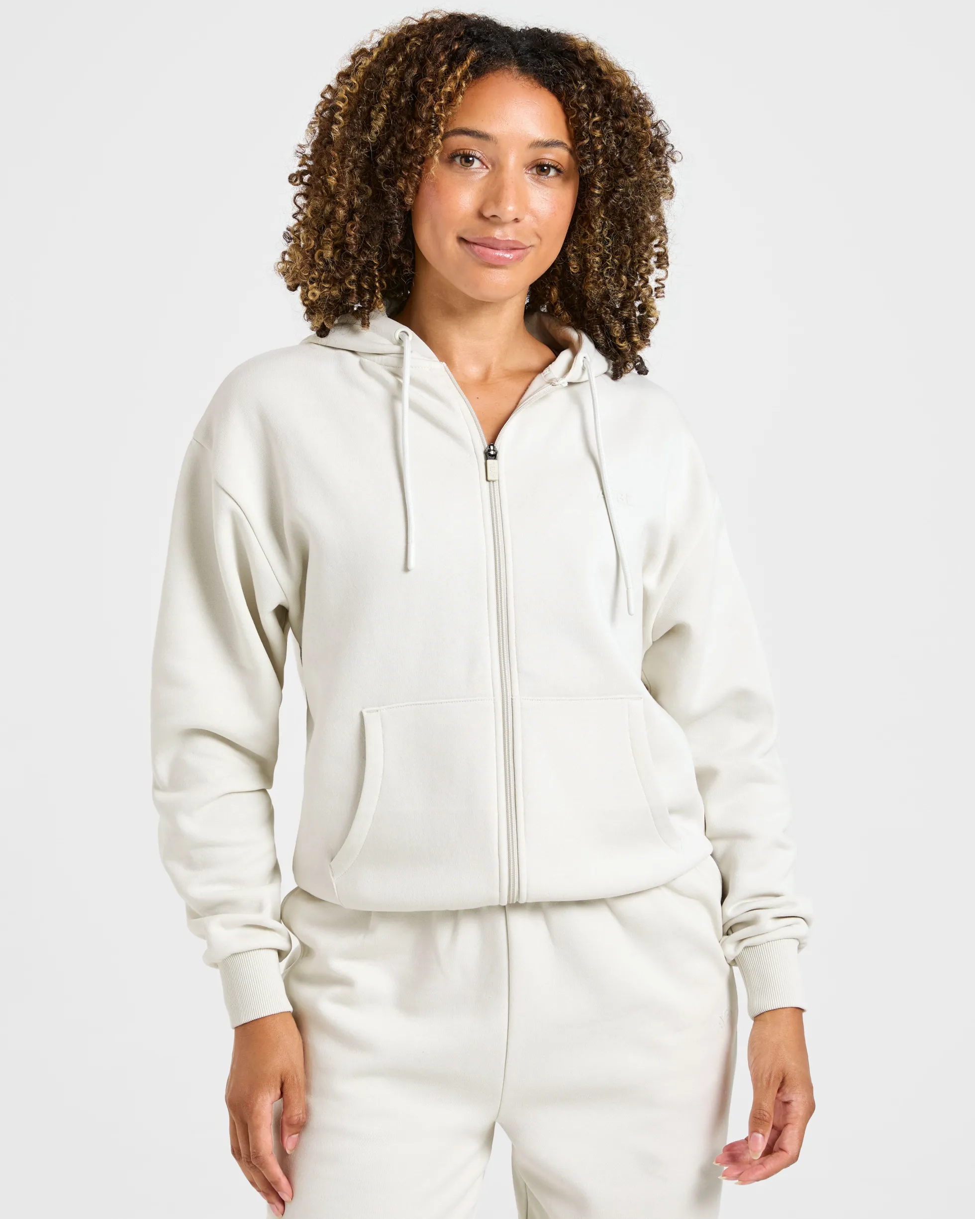 Lifestyle Oversized Zip Up Hoodie