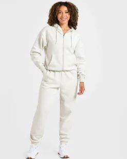 Lifestyle Oversized Zip Up Hoodie