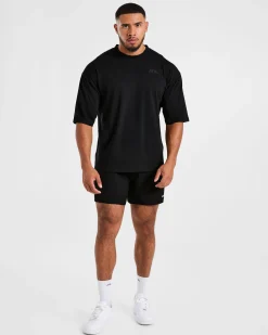 Lift Club Distressed Oversized T Shirt