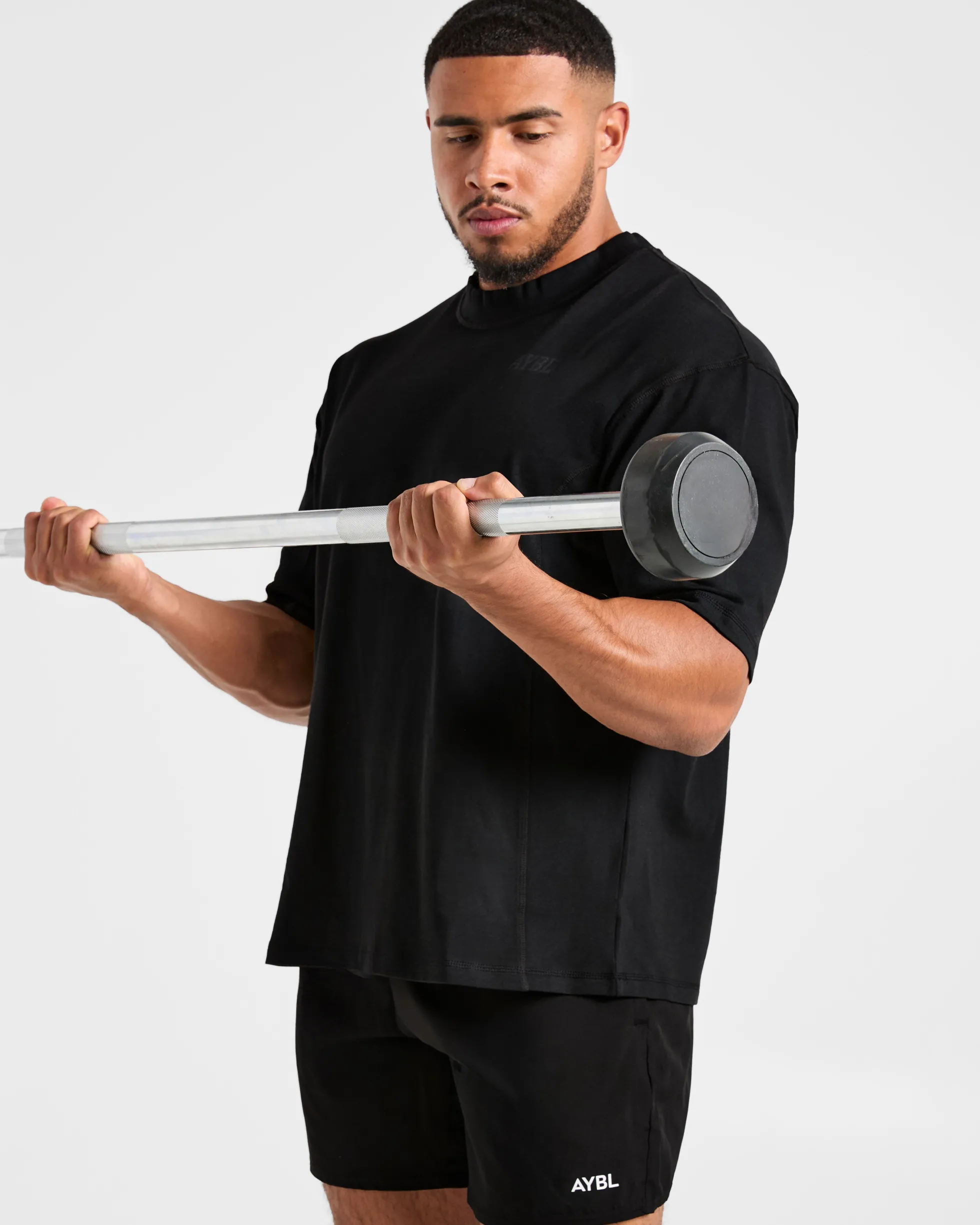Lift Club Distressed Oversized T Shirt