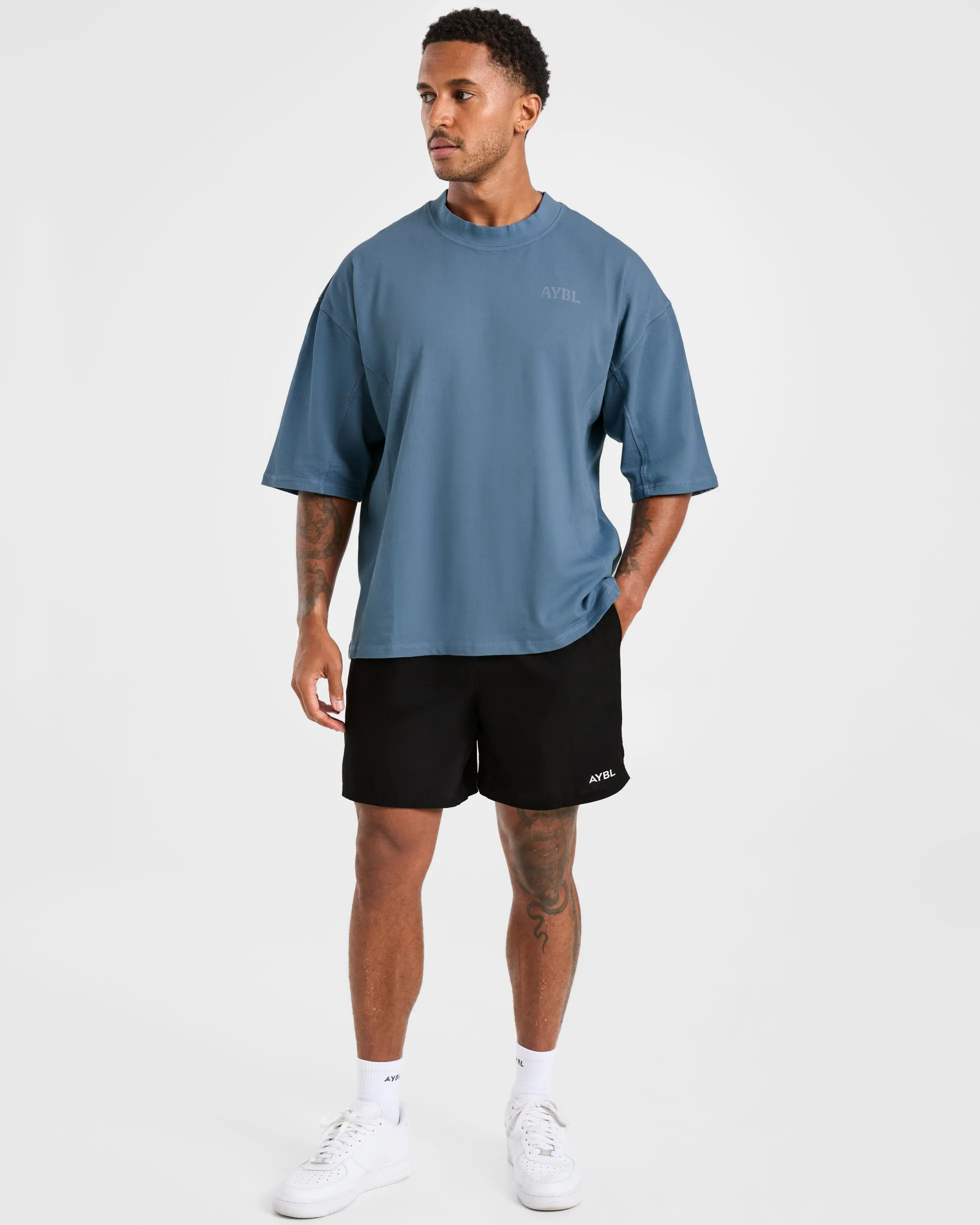 Lift Club Distressed Oversized T Shirt