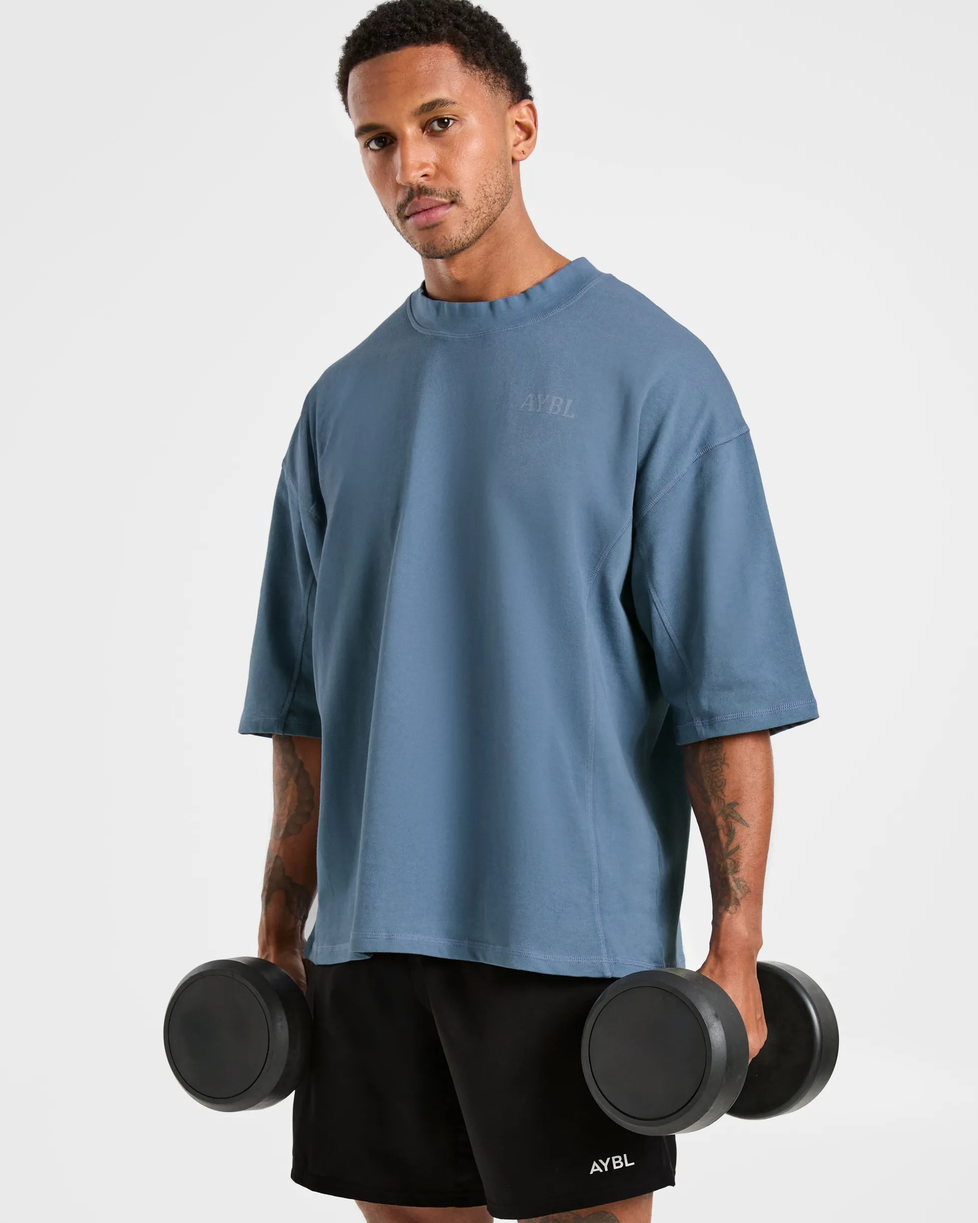 Lift Club Distressed Oversized T Shirt