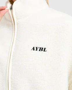 Oversized Zip Up Fleece Jacket