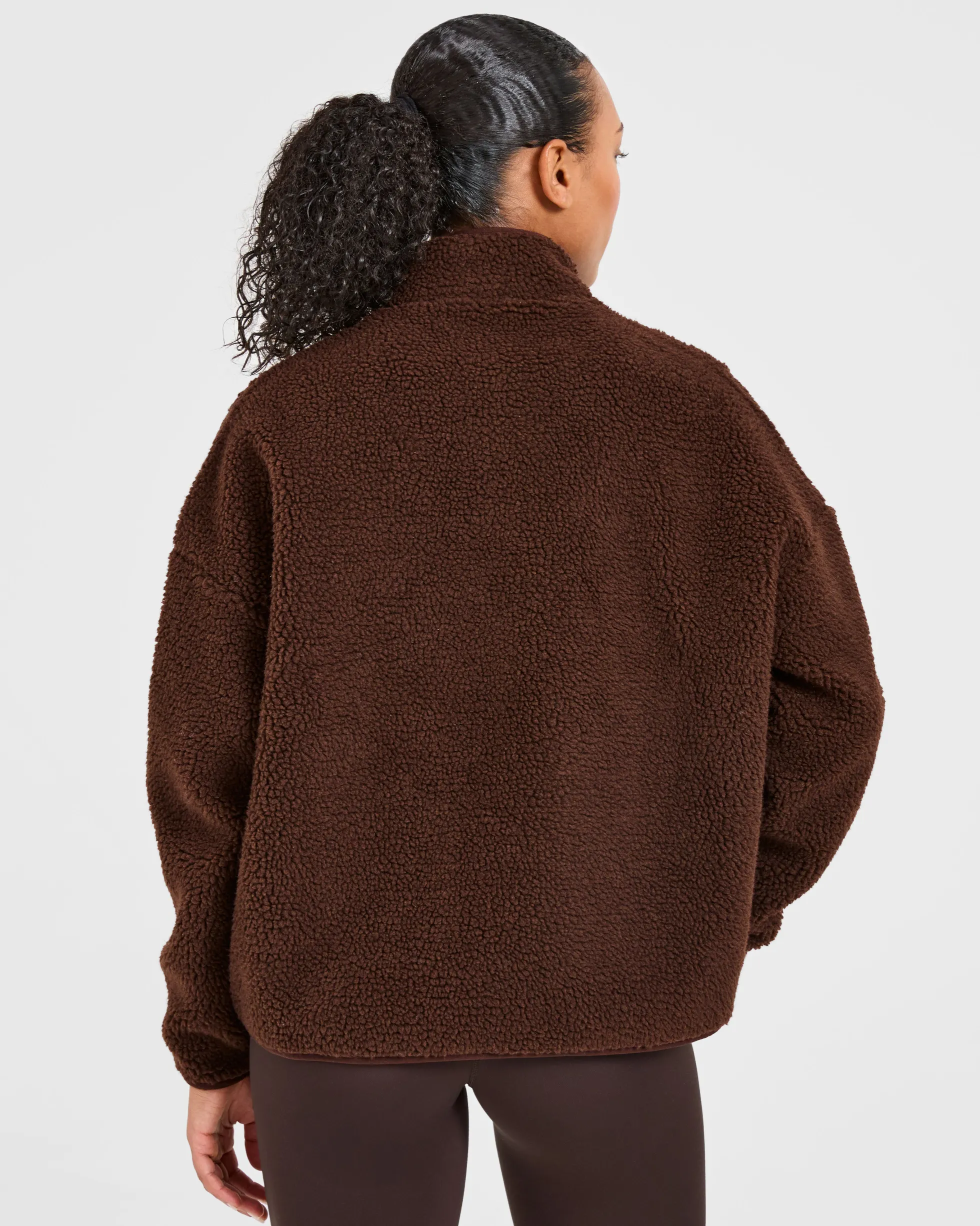 Oversized Zip Up Fleece Jacket