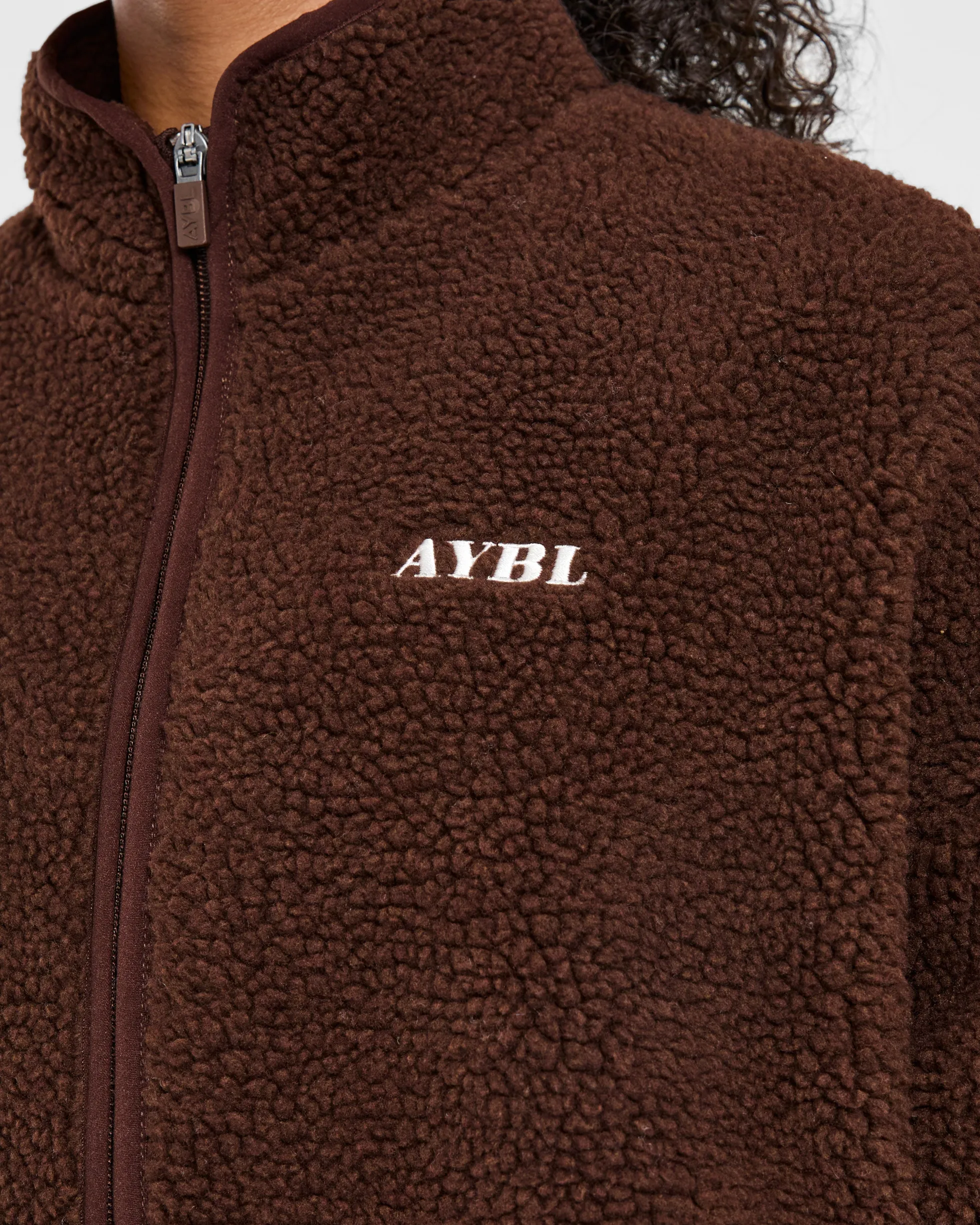 Oversized Zip Up Fleece Jacket