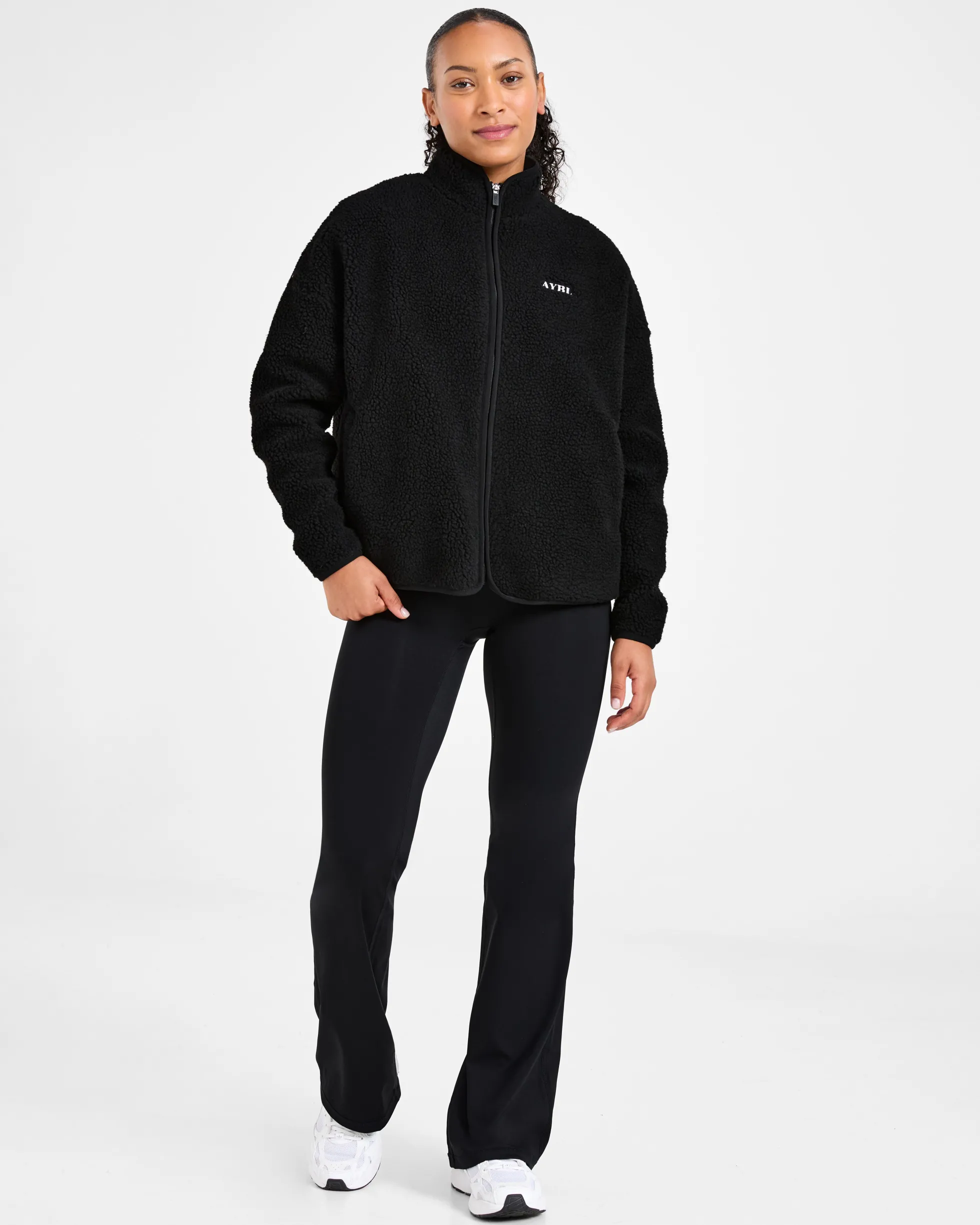 Oversized Zip Up Fleece Jacket