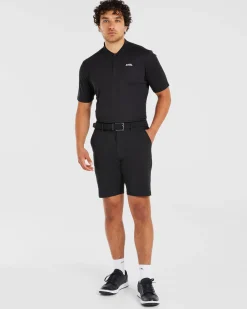 Performance Collarless Polo Shirt