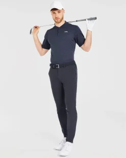 Performance Collarless Polo Shirt
