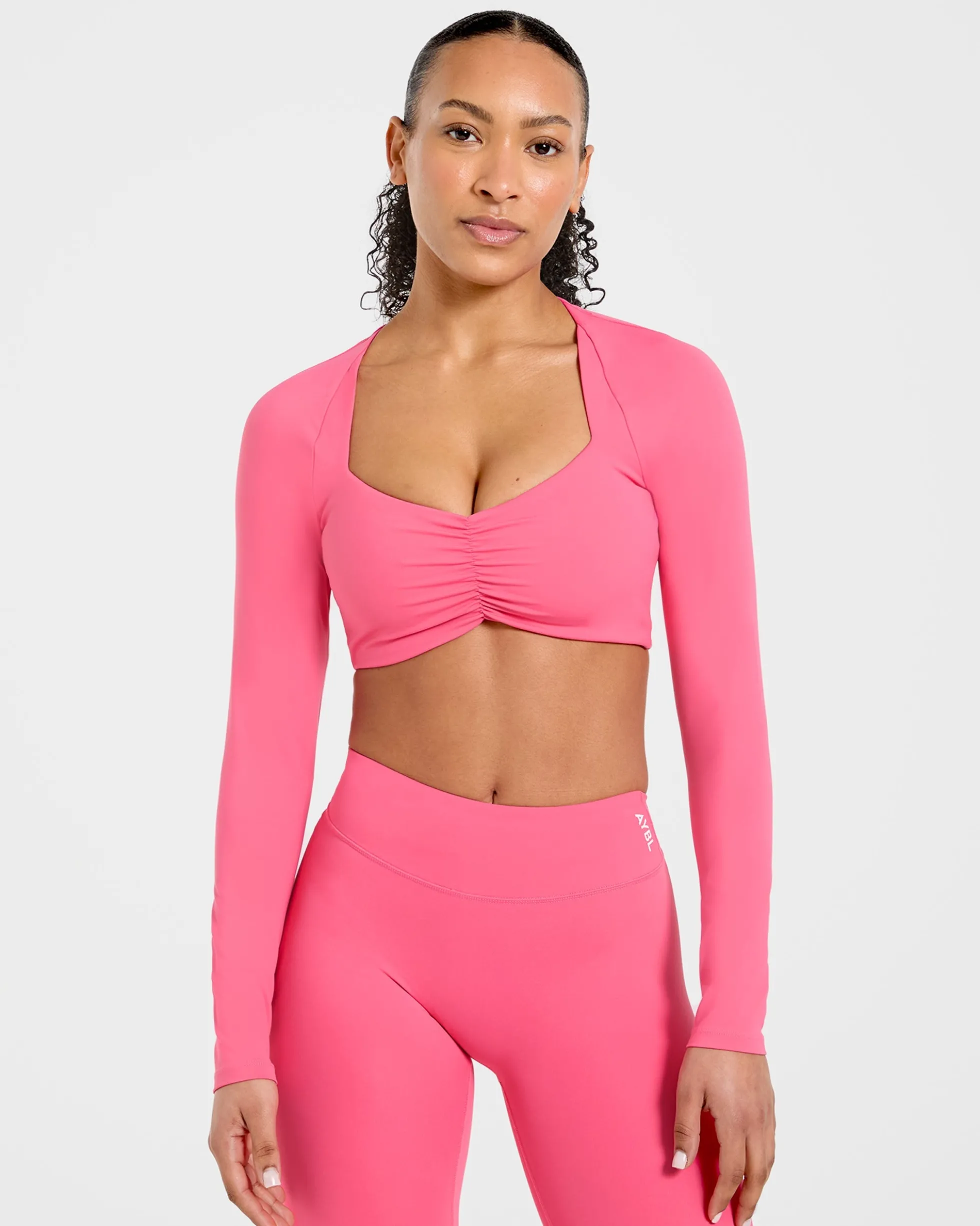 Physique Long Sleeve Crop Top