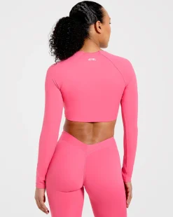 Physique Long Sleeve Crop Top
