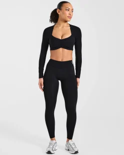 Physique Long Sleeve Crop Top