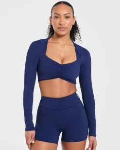 Physique Long Sleeve Crop Top