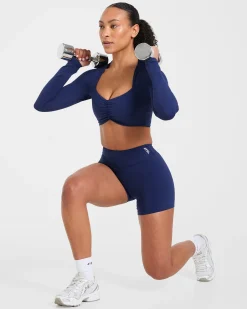 Physique Long Sleeve Crop Top