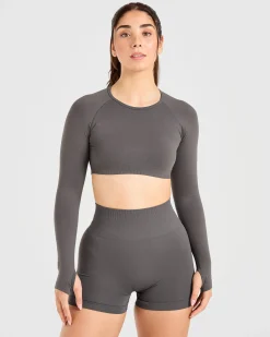 Power Seamless Long Sleeve Crop Top