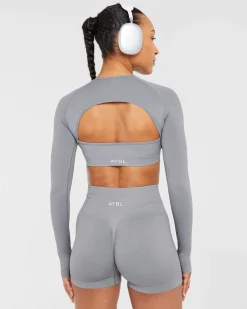 Power Seamless Long Sleeve Crop Top