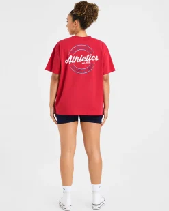 Retro Athletics Club Oversized T Shirt