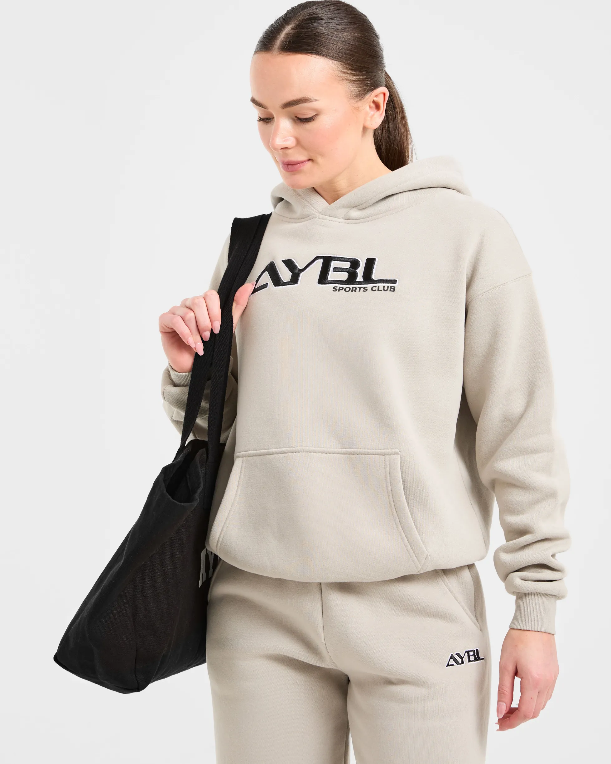 Retro Embroidered Oversized Hoodie