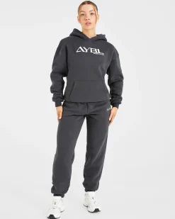Retro Embroidered Oversized Hoodie