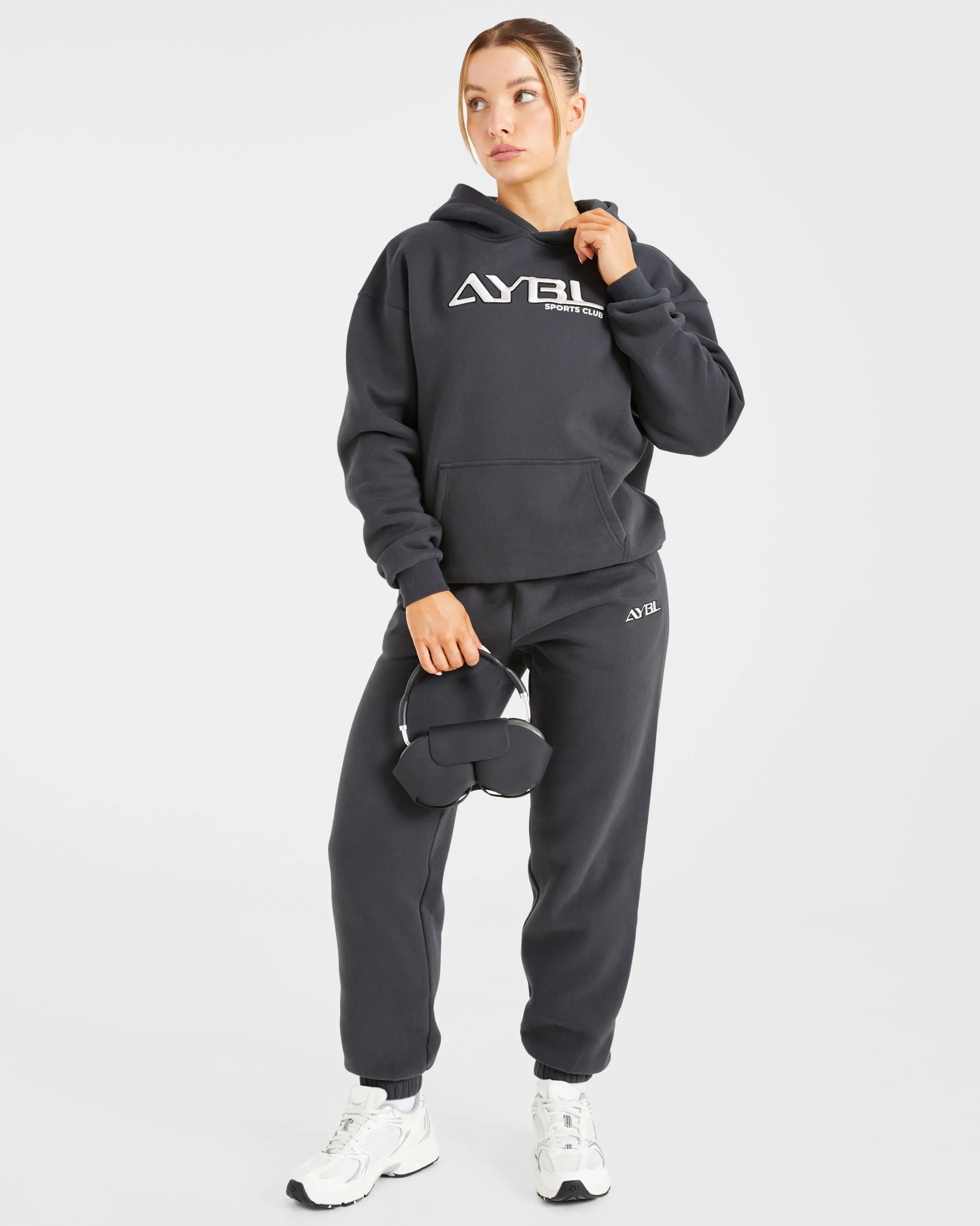 Retro Embroidered Oversized Hoodie