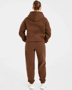 Retro Embroidered Oversized Joggers