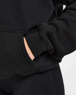 Script Embroidered Oversized Hoodie