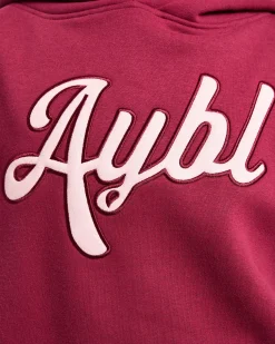 Script Embroidered Oversized Hoodie