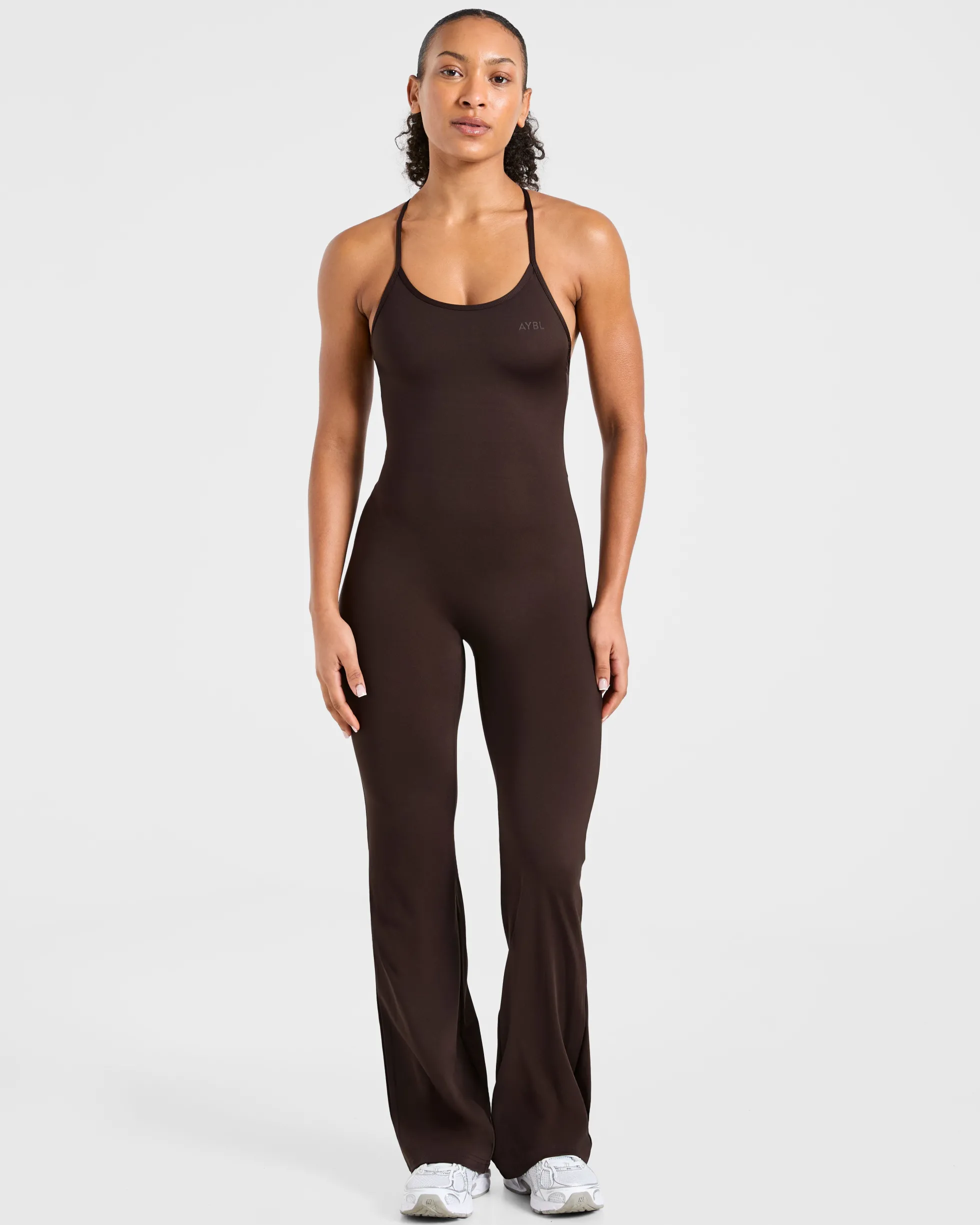 Sculpt Backless Flared All In One