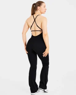 Sculpt Backless Flared All In One