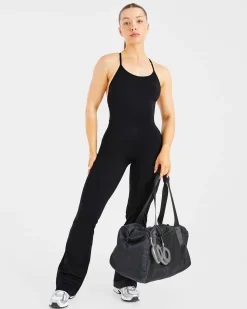 Sculpt Backless Flared All In One