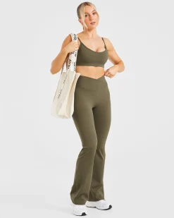 Sculpt Wrap Flared Leggings