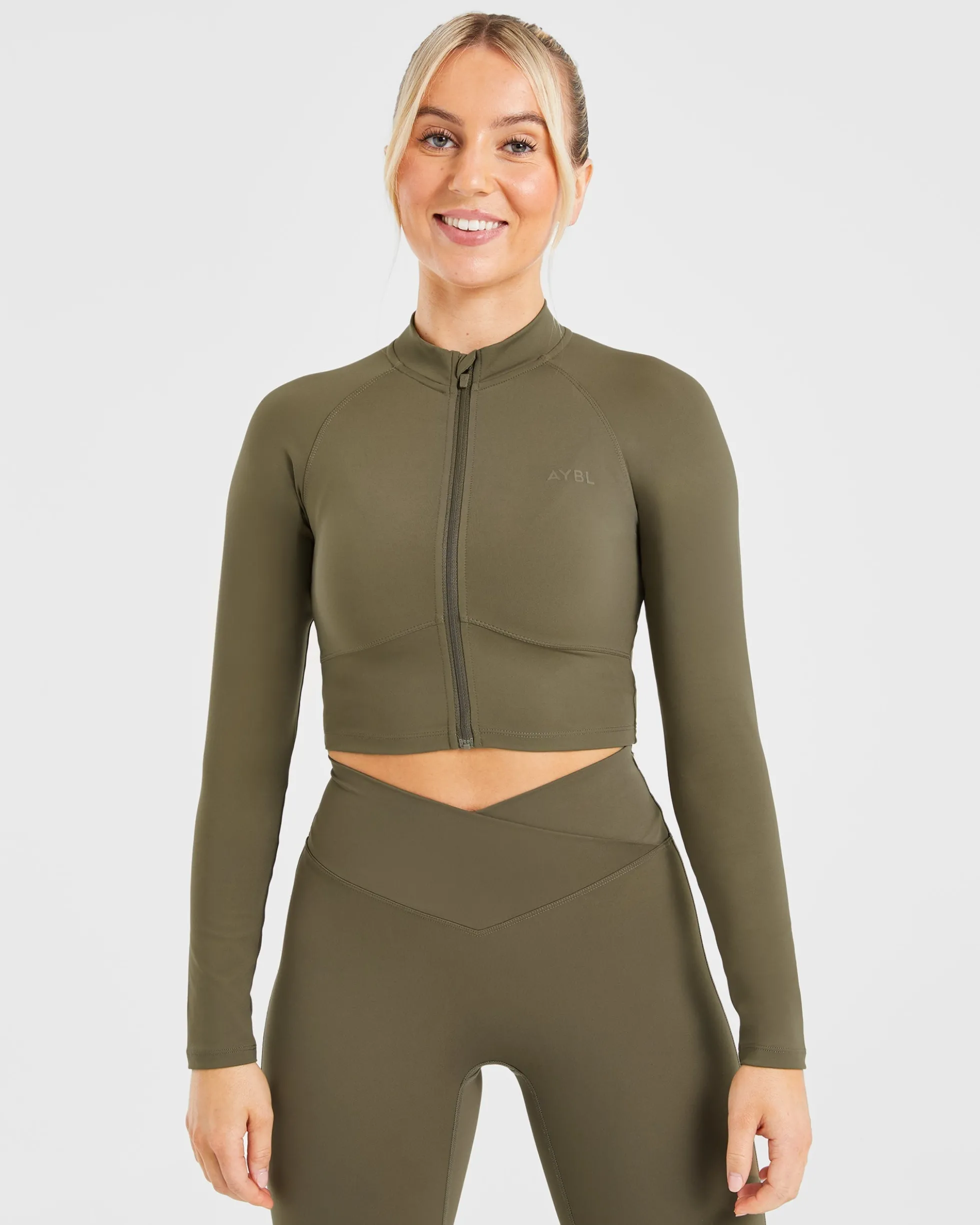 Sculpt Wrap Zip Up Jacket