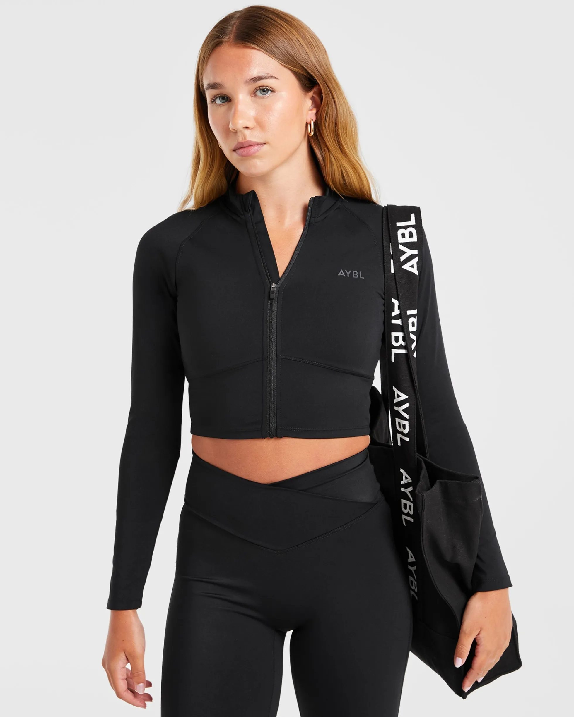 Sculpt Wrap Zip Up Jacket
