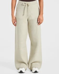 Soft Oversized Knitted Straight Leg Joggers