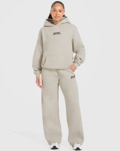 Sports Society Oversized Straight Leg Joggers