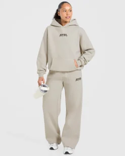 Sports Society Oversized Straight Leg Joggers